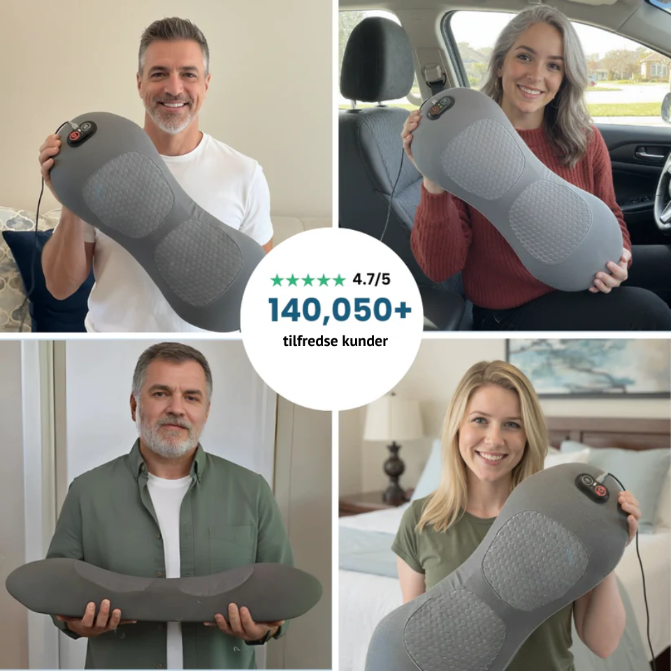 SpineRelief™ Pro - Elektrisk Rygmassager med Varme