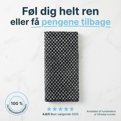 SilkeScrub ™ - Eksfolierende badehåndklæde for silkeblød hud.