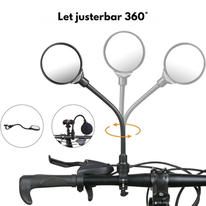 Cykelspejl 360™ | Se hvad der sker bag dig uden at miste fokus fremad