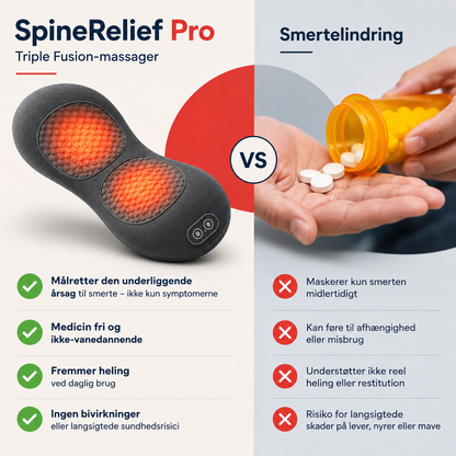 SpineRelief™ Pro - Elektrisk Rygmassager med Varme