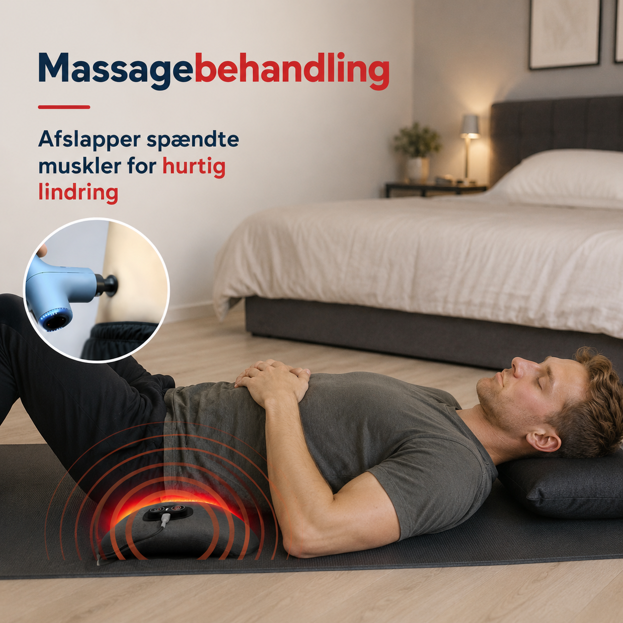 SpineRelief™ Pro - Elektrisk Rygmassager med Varme
