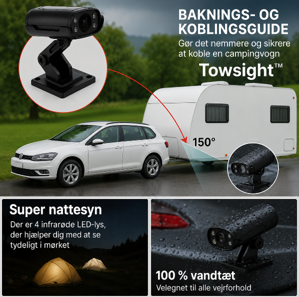 BakKamera Pro™ Bagkamera – Stressfri og sikker parkering uden gætterier