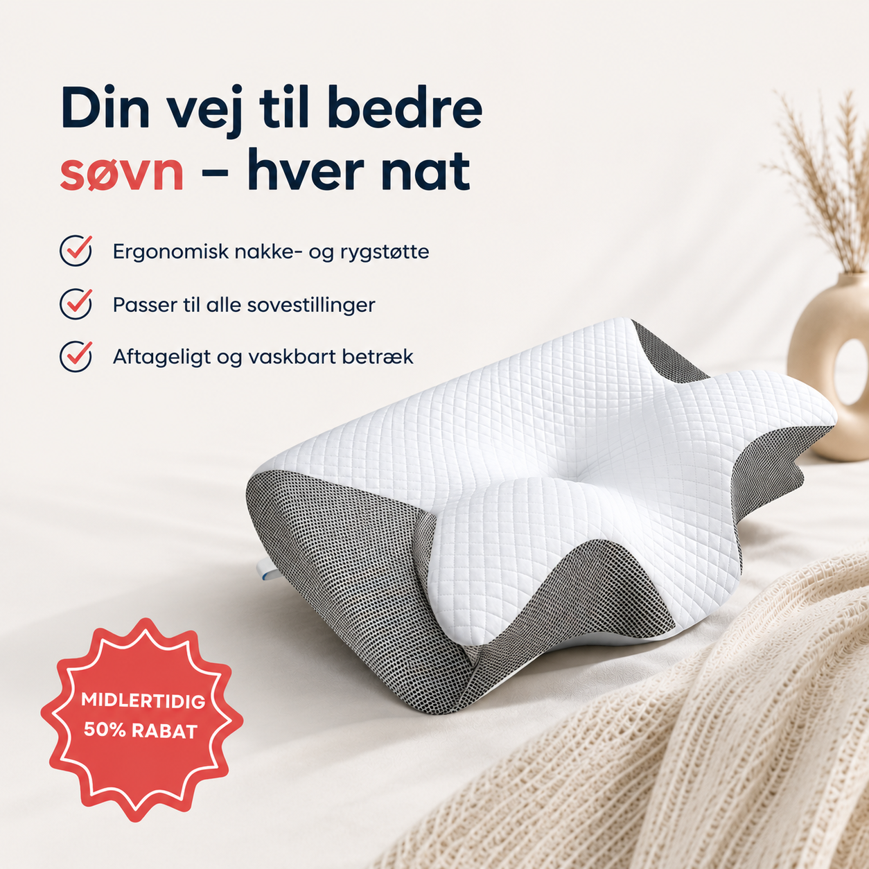 ContourSleep™ Ortopædisk pude