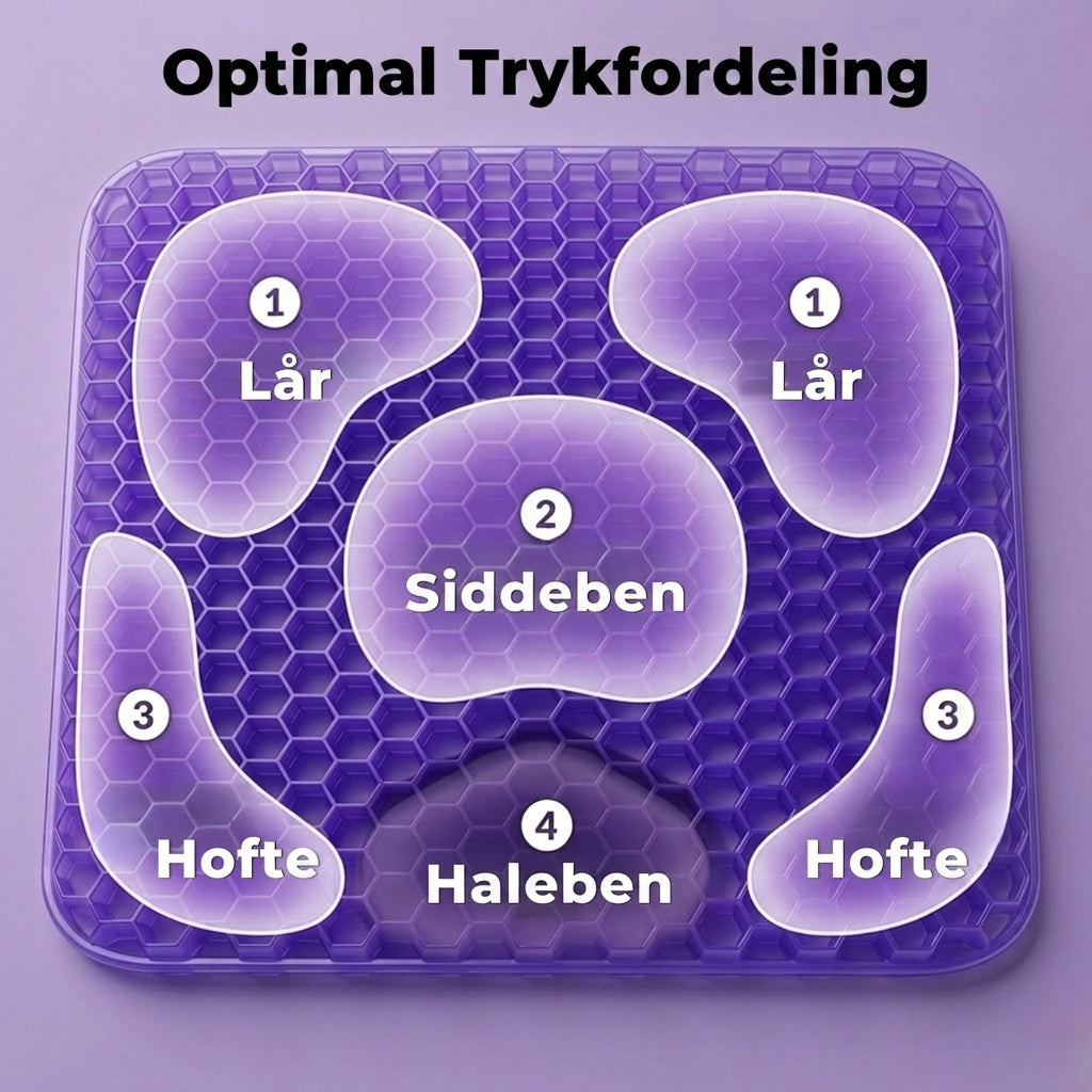 GelPude Comfort™ - Ergonomisk Sædepude